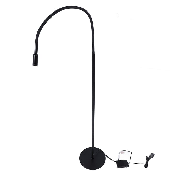 Wimperverlenging UV-lamp met Voetpedaalbediening Verbeter Wimperlevensduur Verstelbare Zwanenhals UV black