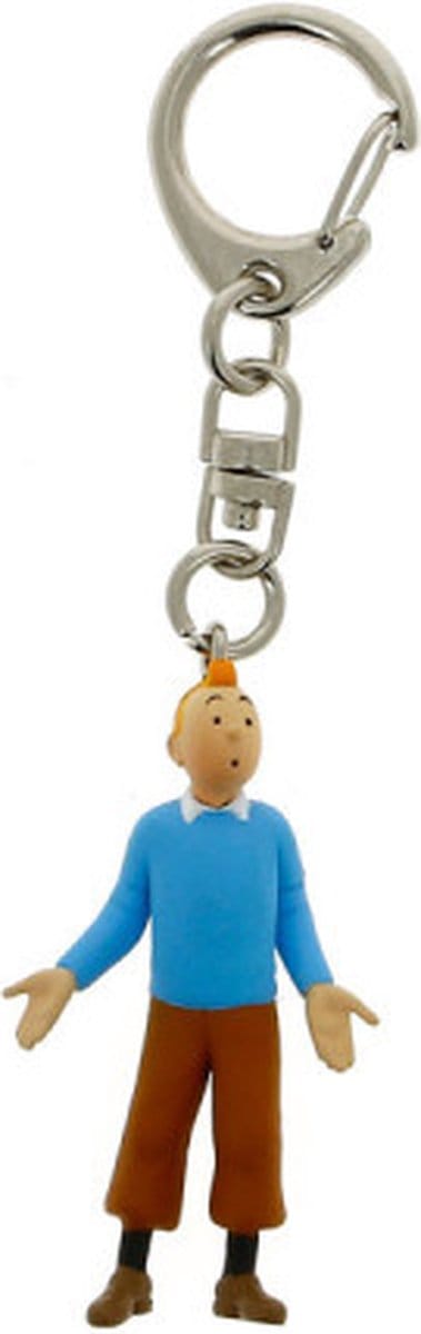 Kuifje PVC Sleutelhanger Kuifje Blauwe Pullover