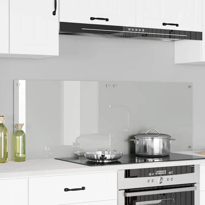 vidaXL - Keukenachterwand - 2 - st - Transparant - 70 - x - 50 - cm - gehard - glas
