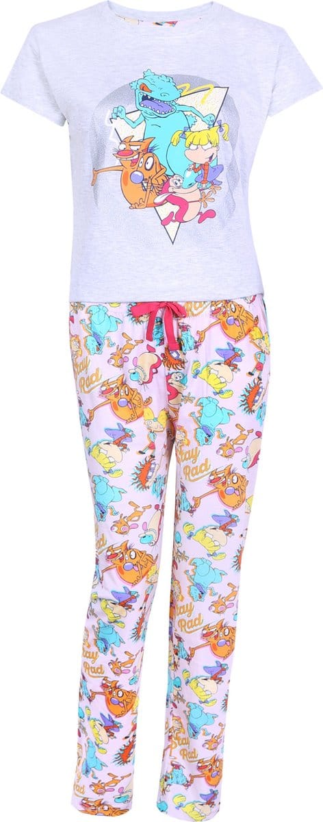 Grijs en roze Nickelodeon kruippyjama