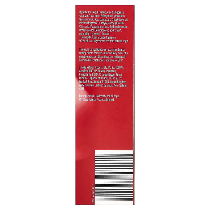 Trilogy Hydrating Mist Toner, Alle Huidtypes, 20ml (0,68 fl oz) black