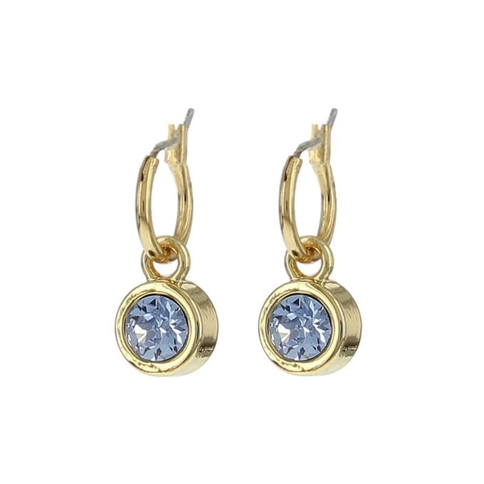 BIBA 80313 Oorhangers goud Light Sapphire