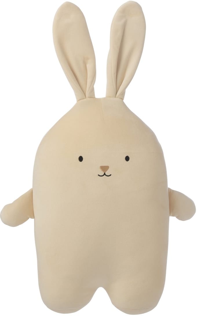 J-Line decoratie Konijn - polyester - beige - medium