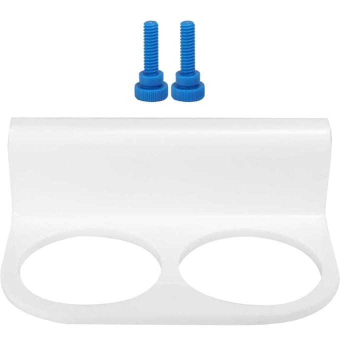 Support de sac filtrant à double trou en acrylique blanc durable pour aquarium, accessoire pour aquarium white