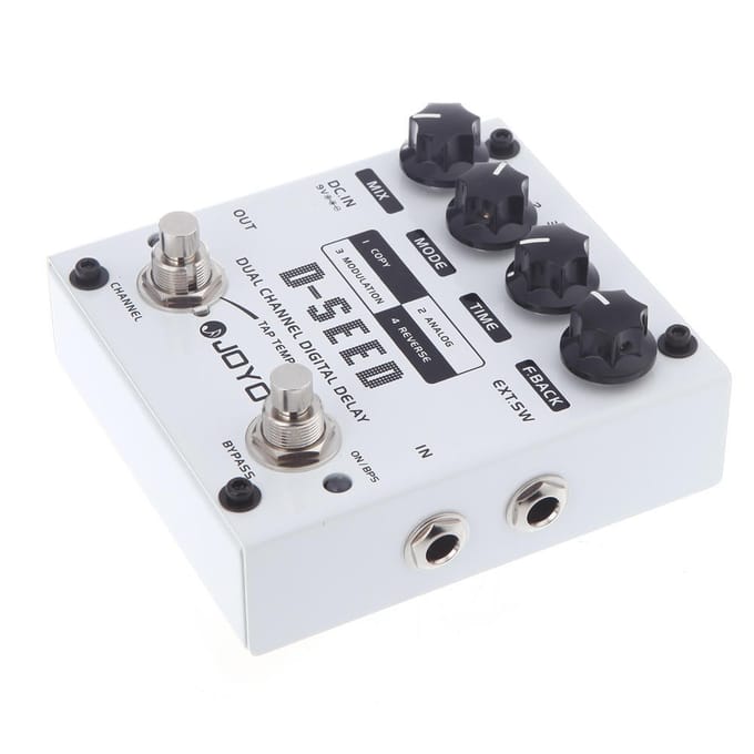 JOYO D-SEED Tweekanaals Digitale Delay Gitaareffectpedaal met Vier Modi black