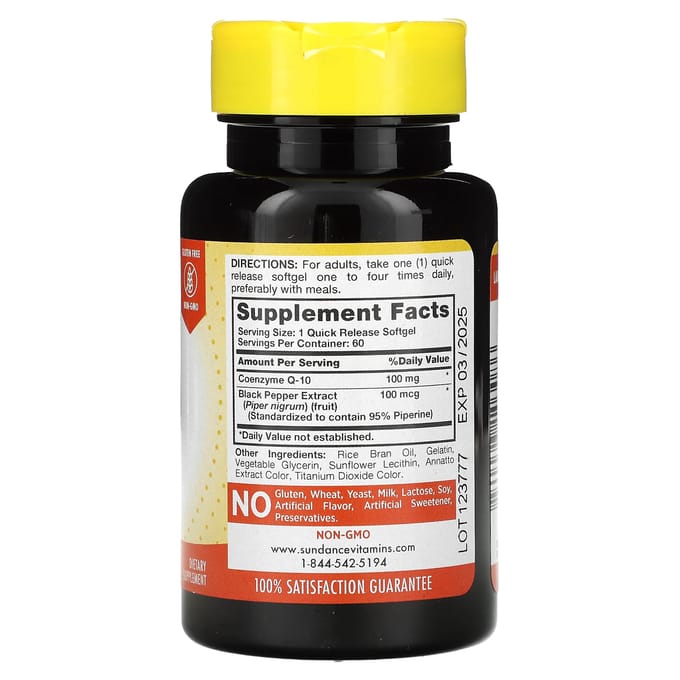 Absorbeerbare CoQ10, 100 mg, 60 Softgels
