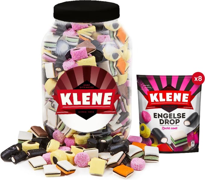 Klene Engelse Drop - dropsnoep in herbruikbare bokaal - 2160g