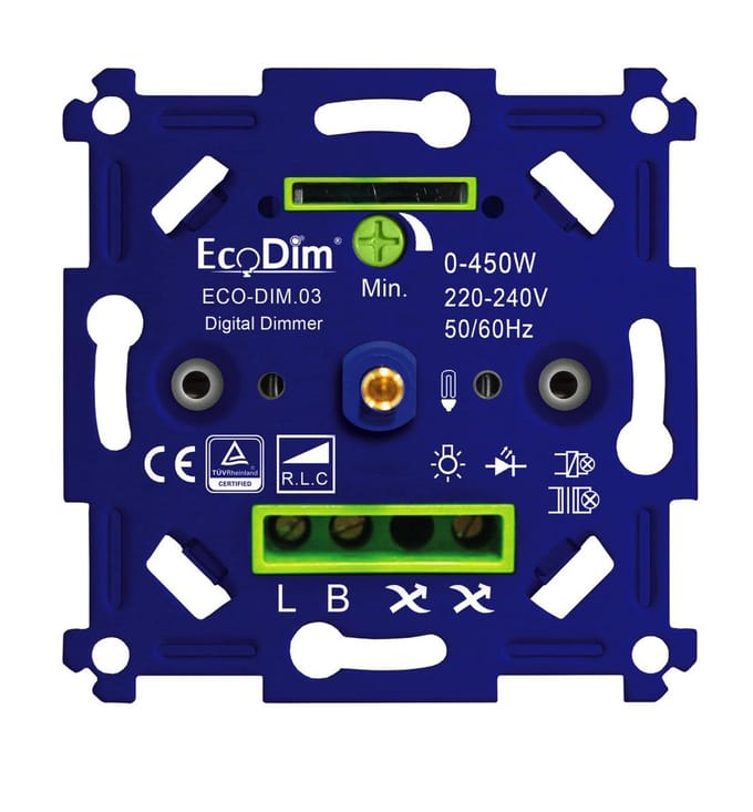 LED Dimmer 0-450 Watt – Fase aan en afsnijding - Universeel