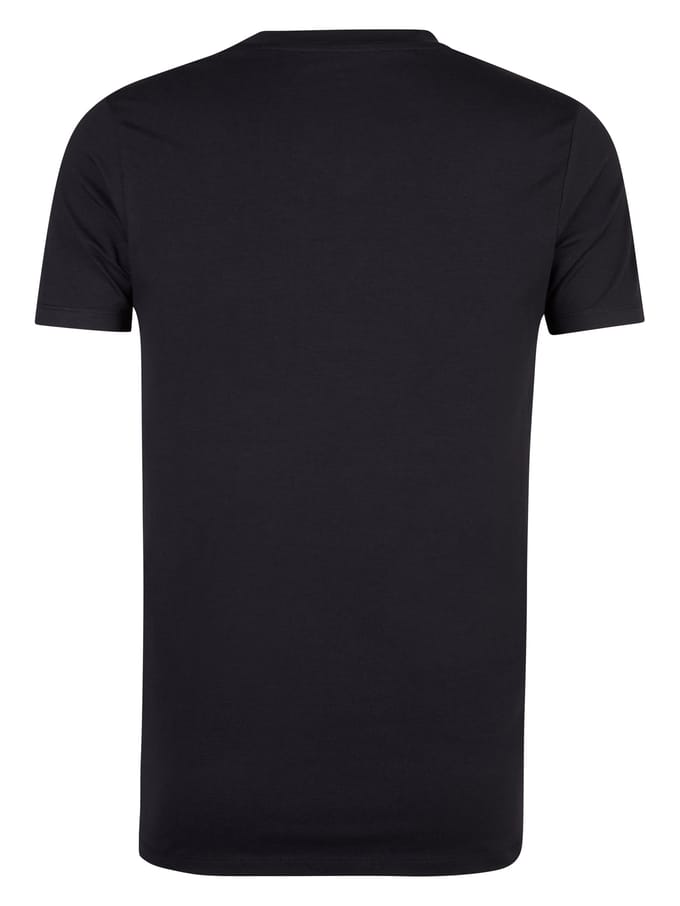 Petrol Industries T-Shirts Heren 2-Pack - V-Hals - Korte Mouwen - Katoen-Elastaan Mix - Effen Design - Multipack van 2 stuks - Blauw - Maat S