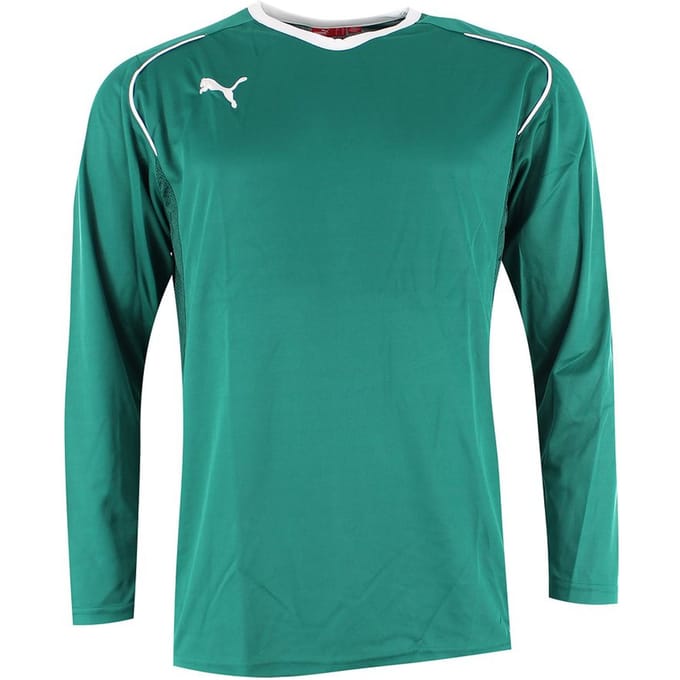 Puma V5.08 Lange Mouw V-Hals Groen Kindervoetbal Top 700472 05