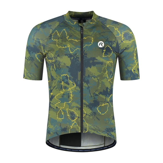 Rogelli Essential Graphic II Heren Fietsshirt - Korte mouw - Groen