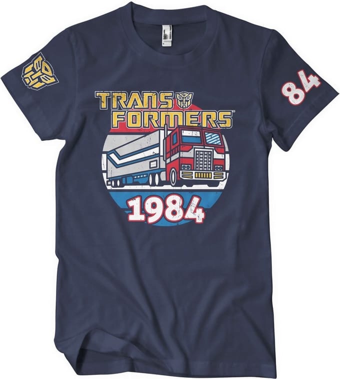 Transformers Optimus Prime uit 1984 T-shirt marineblauw