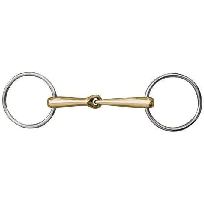 Anatomisch RVS enkelvoudig bit voor paard HKM