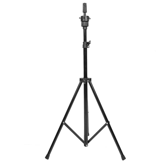 Verstelbare Trainingsmannequin Hoofd Statief Stand Mannequin Pruik Houder Draagtas wit