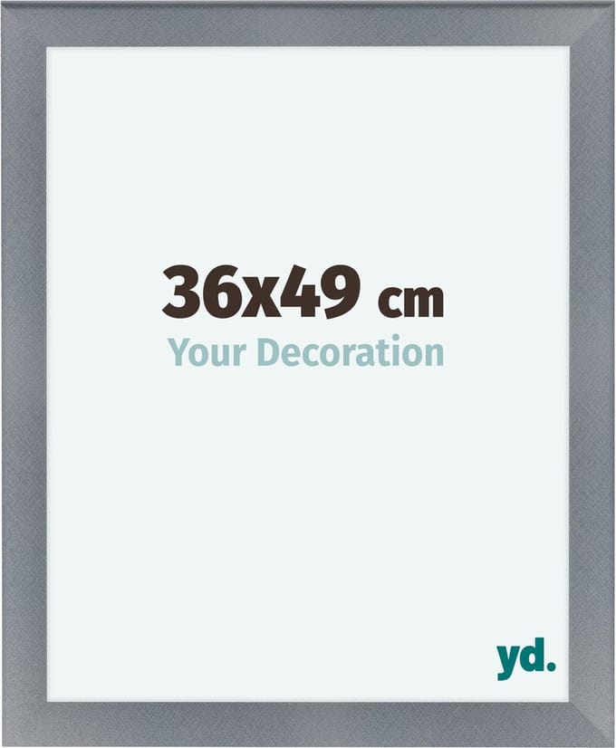 Your Decoration - Fotolijst 36x49 cm - MDF - Aluminium Geborsteld - Como