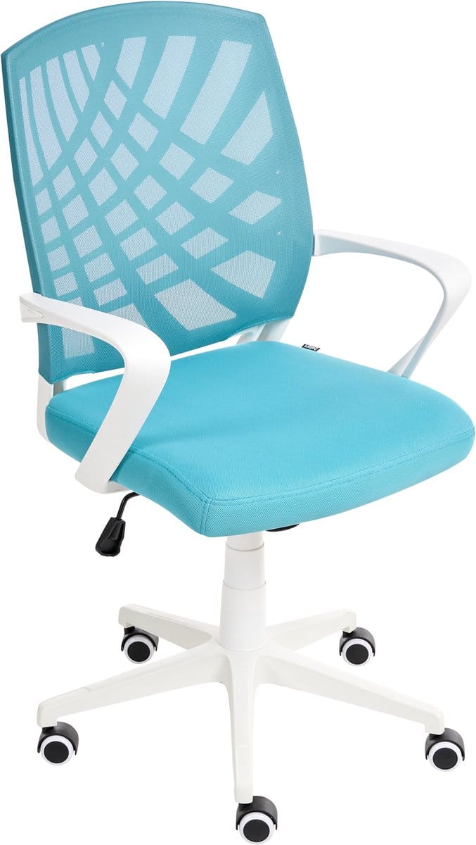 BONNY - Bureaustoel - Blauw - Polyester