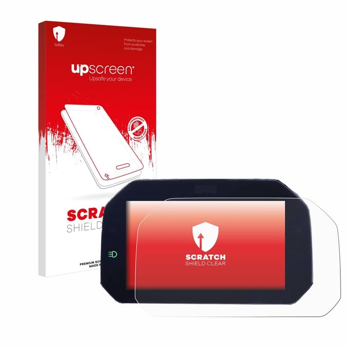 upscreen - Screenprotector voor BMW S 1000 RR 2019 Connectivity TFT 6.5" - Folie Beschermfolie transparant
