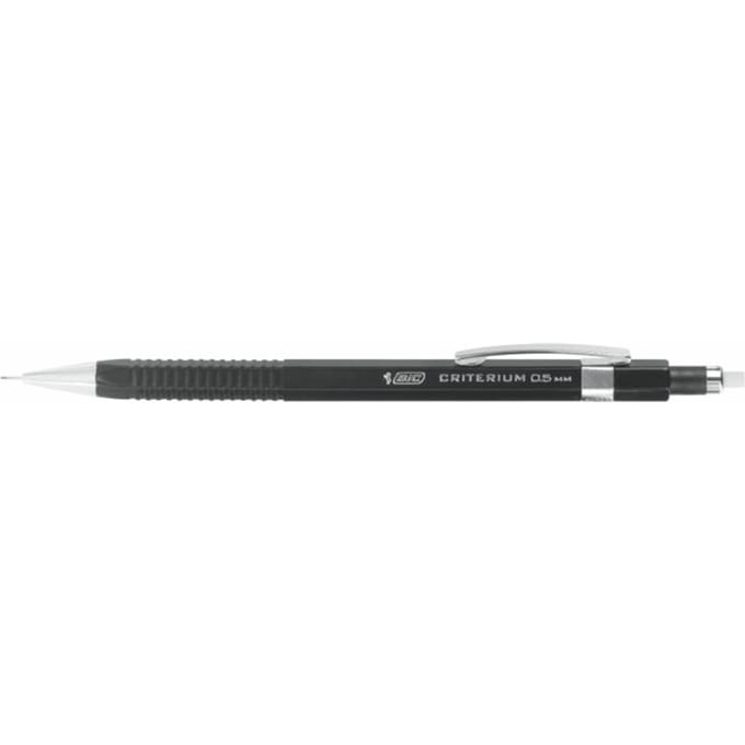 Vulpotlood Bic Criterium HB 0.5mm met gum metalen clip