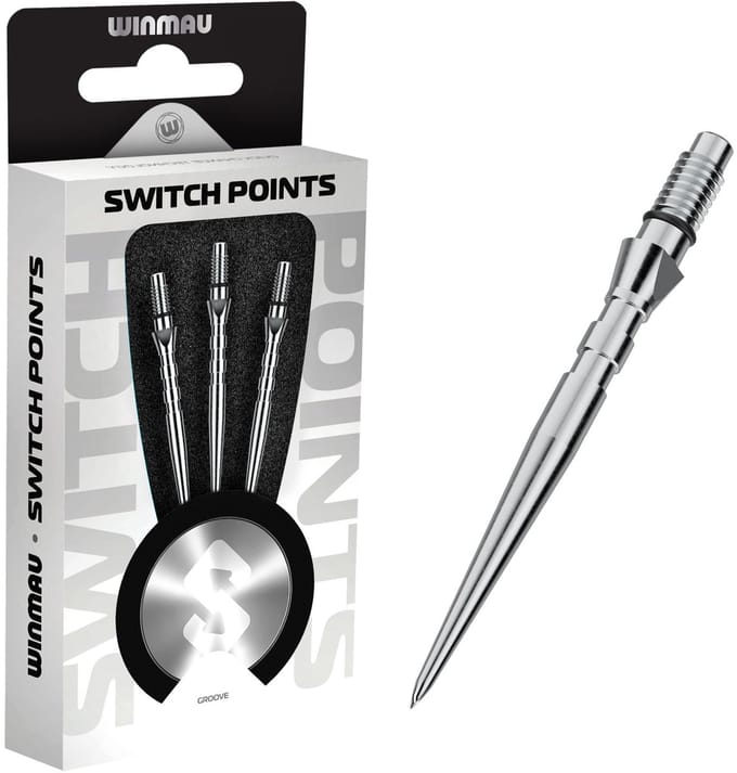 Winmau Switch Point Groove Silver 30 mm