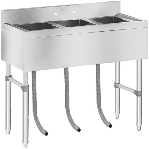 Royal Catering Spoeltafel - 3 wastafels - 100 x 50 cm 10010410
