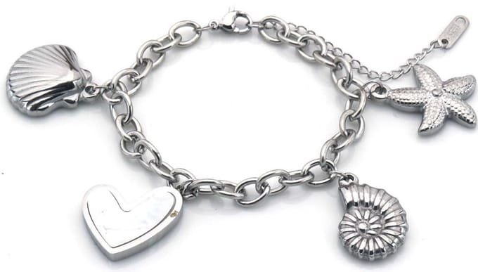 Damesarmband - Bedelarmband – RVS – zilverkleurig – cadeau – verstelbaar