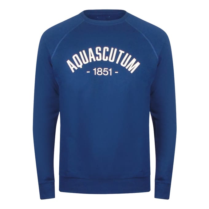 Aquascutum Old School Crewneck Marineblauwe Trainingspakset