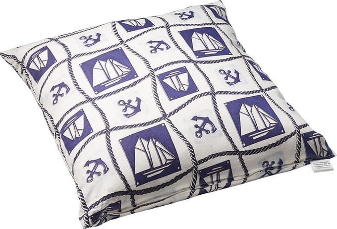 Decoratief kapok kussen met anker & boot print