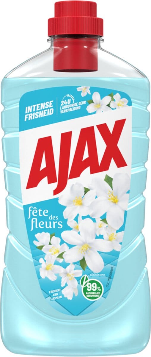 Ajax - Allesreiniger Fete de Fleur Jasmijn - 6 x 1 liter - Voordeelverpakking