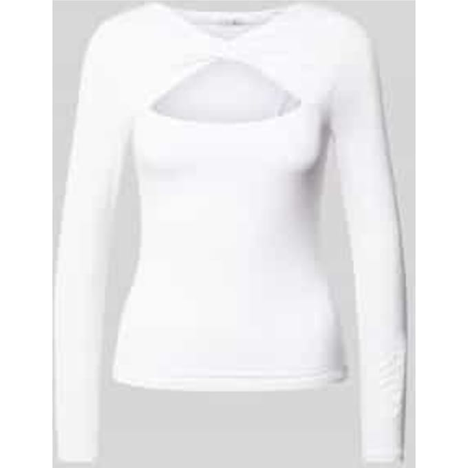 Shirt met lange mouwen en cut-out, model 'MENA'