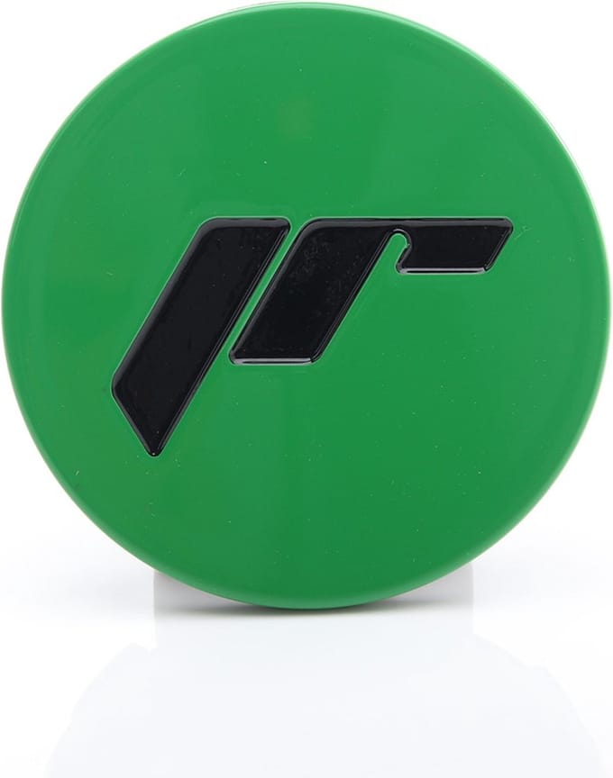 Japan Racing Wheels - Aluminum center cap (1pc) - type 087 - Green