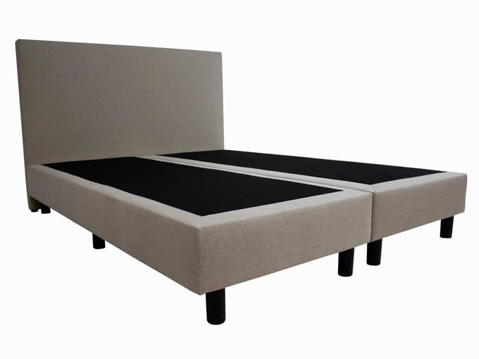 Boxspring Basic  2-persoons 140x200 cm Beige stof