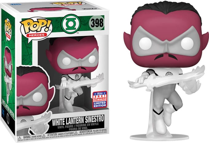 Funko Pop! DC Comics: Heroes - White Lantern Sinestro #398 Summer Convention