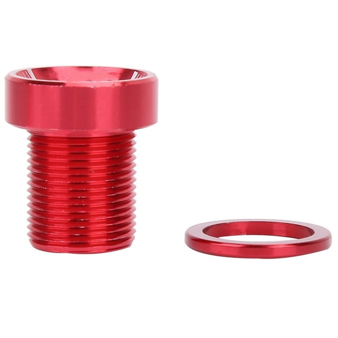 Vertande Trapasbouten M15*19mm Titanium Fiets Fiets BB As Schroeven Rood red