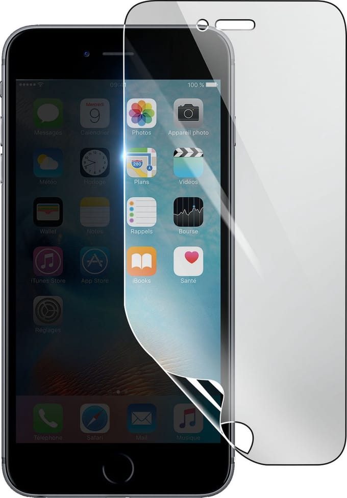 3mk, Geschikt voor iPhone 6 Plus, Schokbestendige Hydrogel Screenprotector, Transparant