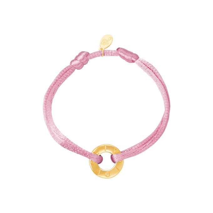 Armband - Koord - Oudroze