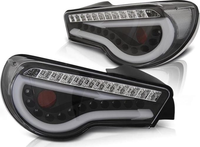 Achterlichten TOYOTA GT86 12-16 LED STRIP ZWART SEQ