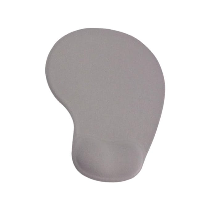 Protège-poignet ergonomique en gel de silice pour ordinateur portable et PC 19x23 cm gris