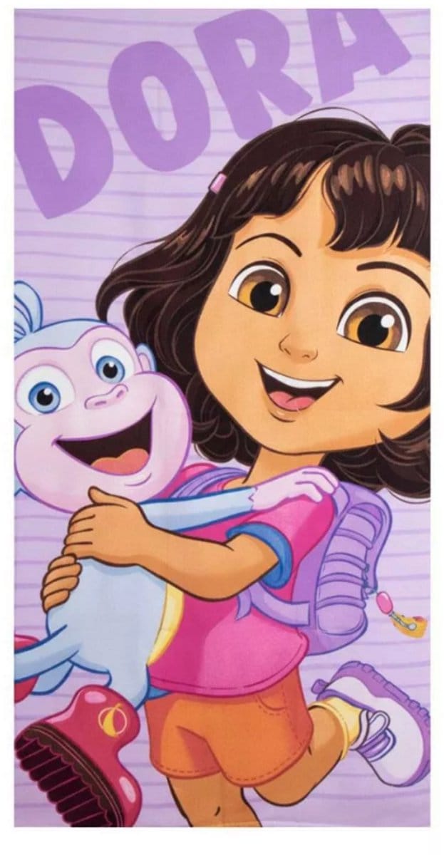 Dora the Explorer strandlaken Happy sneldrogend 70 x 140 cm - polyester