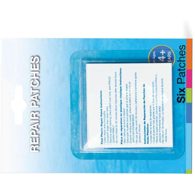 6 Stuks Opblaasbare Reparatiepatch Waterdicht Flexibel Zelfklevend Zwembadpatch voor Opblaasbare Bedden blue