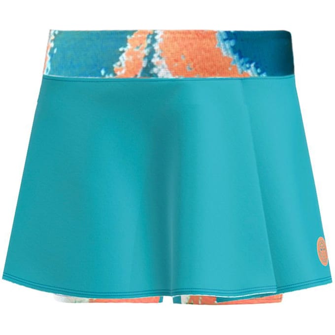 BIDI BADU Melbourne 2025 Printed Rok Dames-Petrolblauw,Oranje