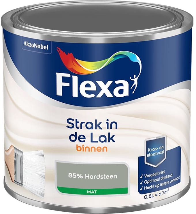 Flexa - Strak In De Lak Binnenlak Mat - 85% Hardsteen - Mengverf - 500 Ml