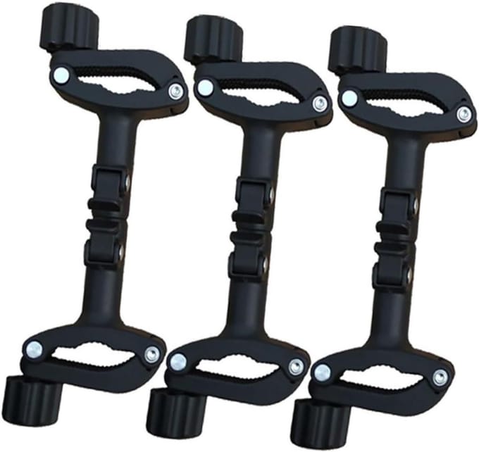 Kinderwagen Connectoren - Dubbele Kinderwagen Clips - Reizen met Kinderen - Verstelbare Lengte - 20 x 9 x 5 cm