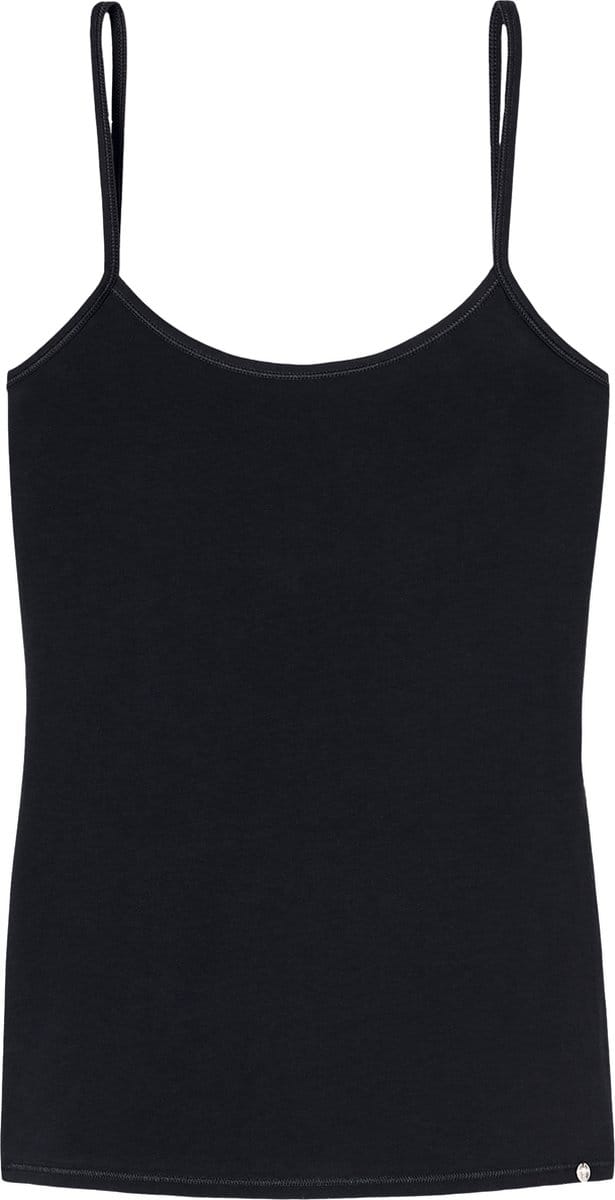 SCHIESSER 95/5 dames spaghetti top (1-pack) - zwart