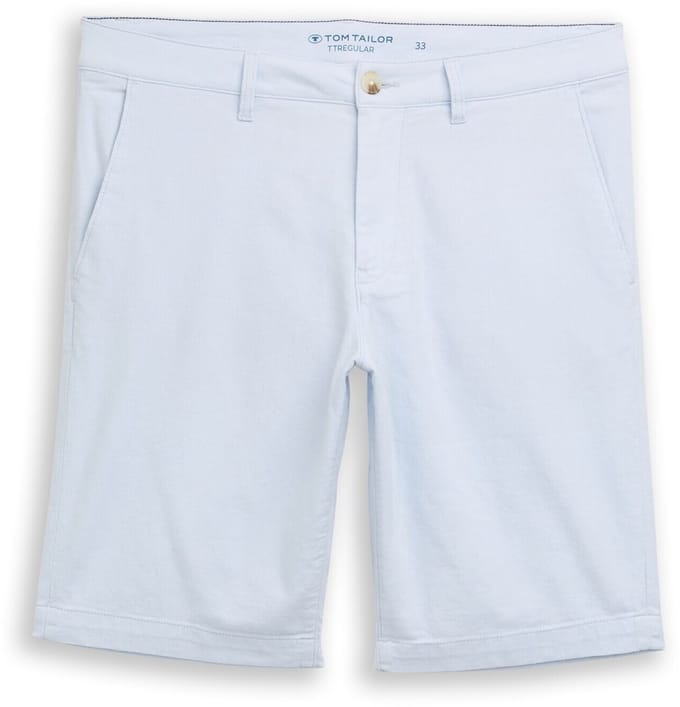 Tom Tailor - Chino-short met stretch - Maat 28 - light blue structure