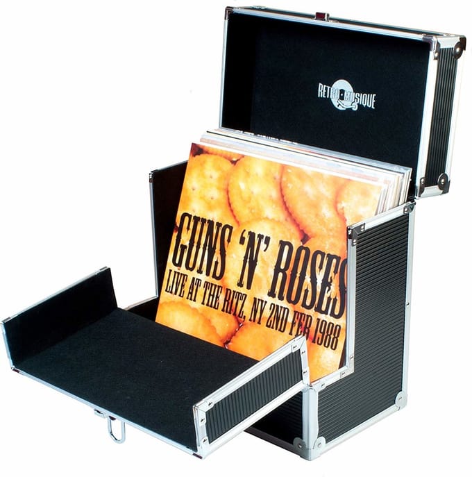 LP Koffer Vinyl Koffer   zwart