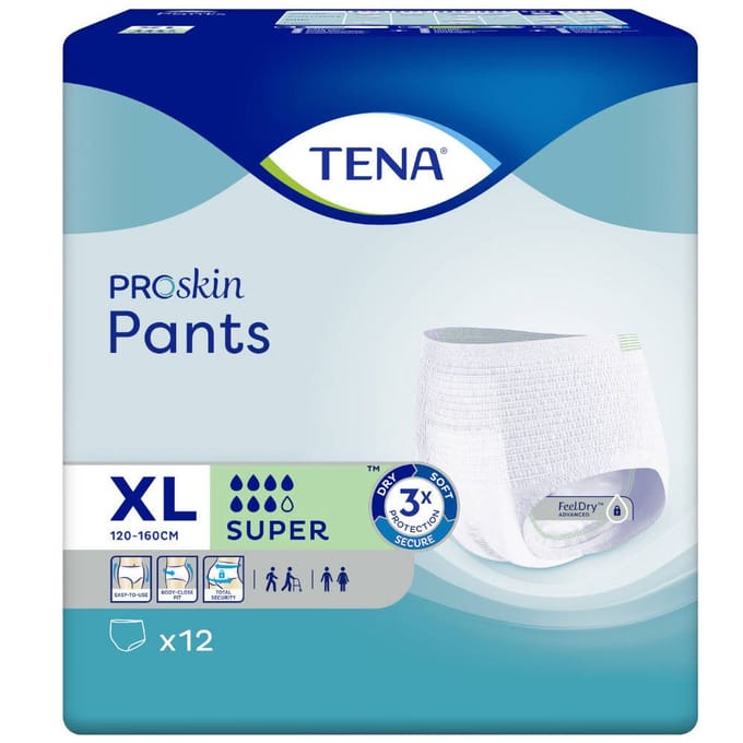 TENA ProSkin Pants Super Extra Large 12 Incontinentieslip