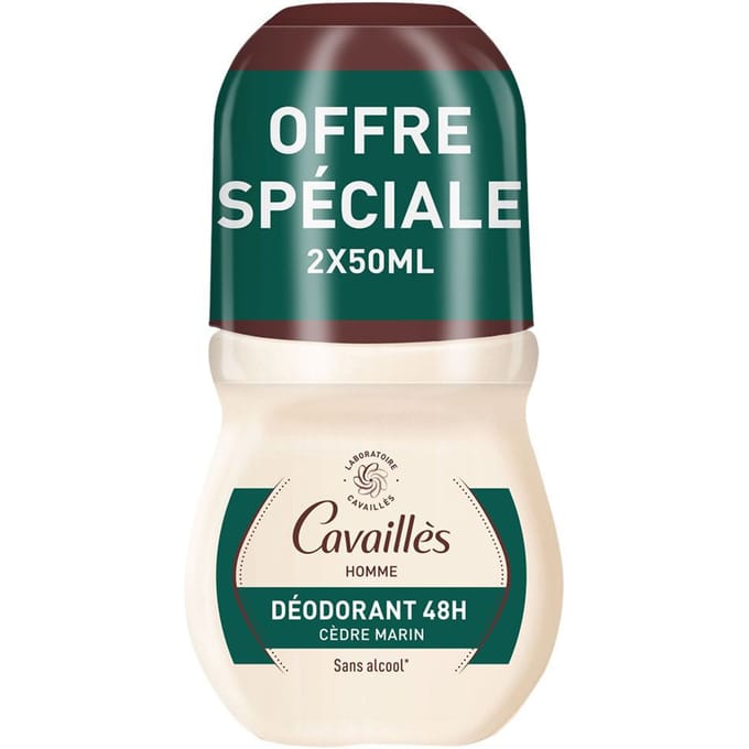 Rogé Cavaillès Dermato 48H Homme Deodorant Roll-On Set van 2 x 50 ml
