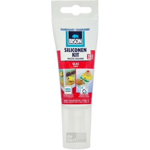 Bison Siliconenkit Glas Tube - Transparant - 60 ml