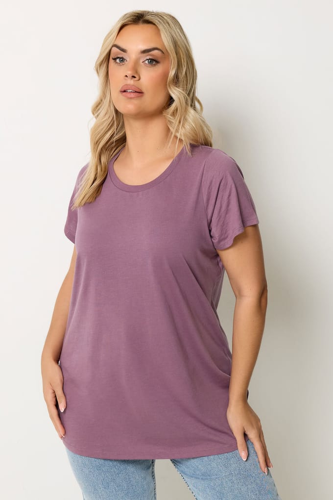 Yours 3Pack Chocoladebruine En Naturel Bruine Core Basic Tshirts Size 54-56