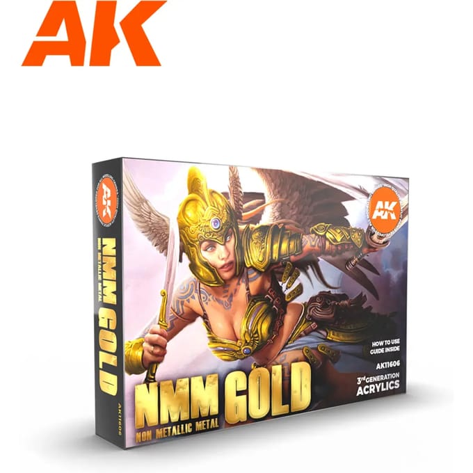 AK interactive Nmm (Non Metallic Metal) Gold Set - 6 kleuren - 17ml - AK11606